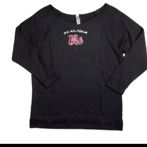 It's All About Me Boat Neck Jersey NWT - Picture 2 of 2